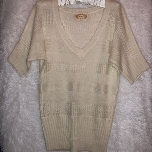 Knitted V-neck Sweater